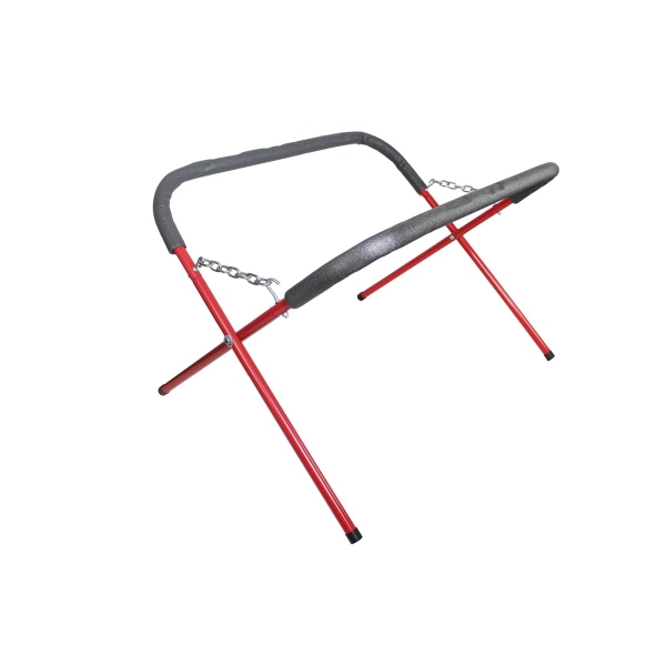 K Tool International 79750 Automotive Fender Stand for Garages, Repair Shops, and DIY, 41" x 43" x 35", 500 lbs. Capacity, Adjustable, Padded, Powder-Coated Tubular Steel, Rubber Feet, Red/Black - Image 9