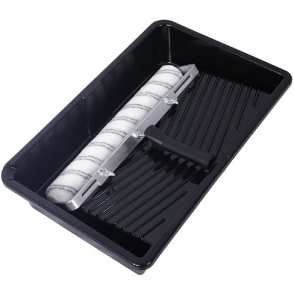 FEMICON Efficient 5PC Paint Roller Kit with Adjustable Frame and Microfiber Sleeves, 18 Inch - Image 8