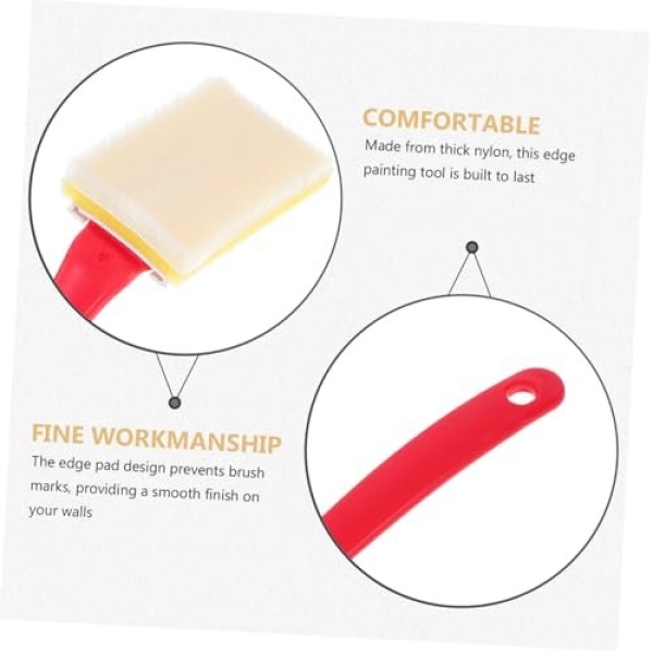 VILLCASE Heavy Duty Paint Edge Trimmer Brush for Walls and Ceilings Applicator Tool for Flat Detail Painting Paint Applicator for Clean Edges and Corners - Image 3