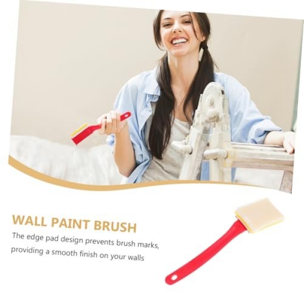 VILLCASE Heavy Duty Paint Edge Trimmer Brush for Walls and Ceilings Applicator Tool for Flat Detail Painting Paint Applicator for Clean Edges and Corners - Image 8