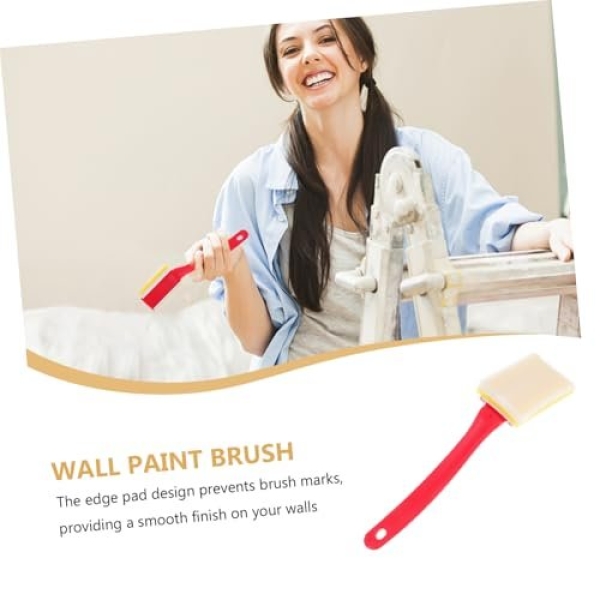 DIYEAH Heavy Duty Paint Edge Trimmer Pads Small Wall Painting Brush for Precision Edging for Trim and Detail Painting for Fences and Decks - Image 8