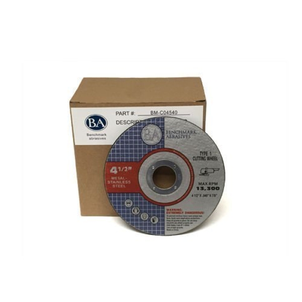 Benchmark Abrasives Grinder Cut Off Wheels 4 1/2 Inch Aluminum Oxide Thin Type 1 Angle Grinder Cutting Disc for Metal, Stainless Steel - with 7/8" Arbor Hole, Fast Grinder Cutting Wheel - 50 Count - Image 2