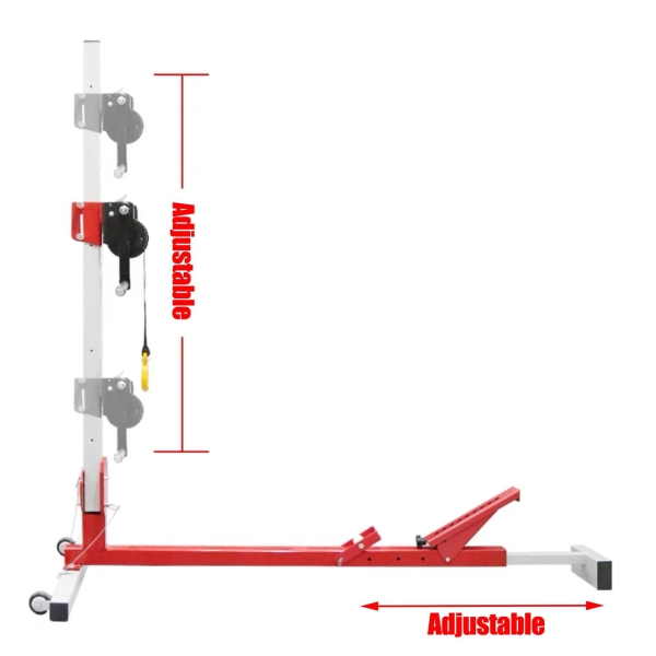 Pulling tower，Dent Repair Puller Car Body Tools，3 in 1 Car Dent Removal Tool,Pulling Systems，Car Body Repair System Accessory Tower Tools Stretch Tool ，Adjustable Sheet Metal Dent Pulling Kit - Image 8