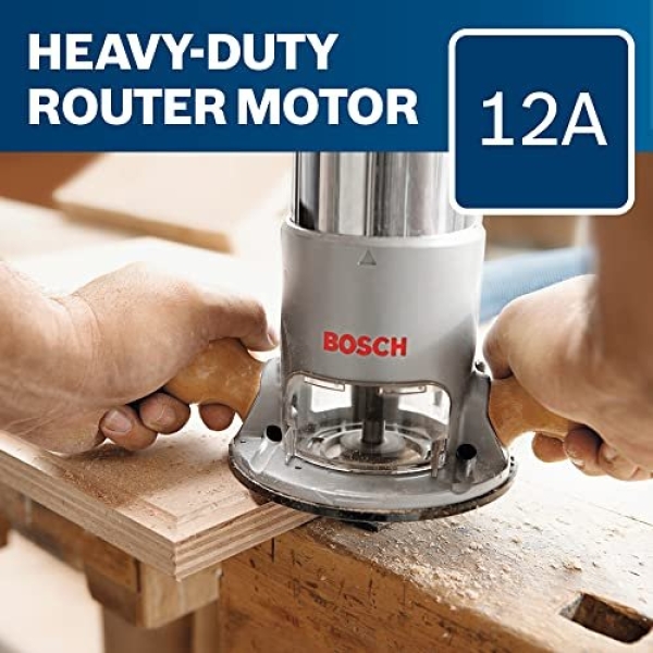 BOSCH 1617EVS 2.25 Horesepower Electronic Fixed-Base Router with a Variable Speed Motor - Image 13