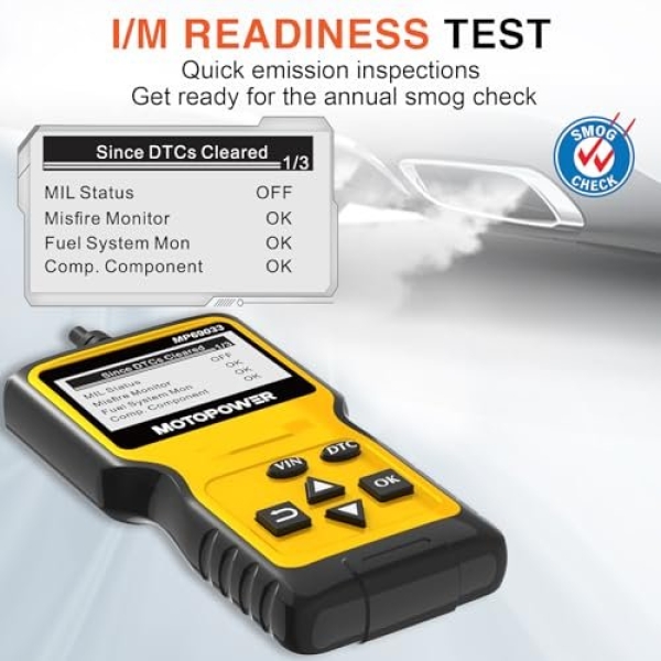 MOTOPOWER MP69033 Car OBD2 Scanner Code Reader Engine Fault Scanner CAN Diagnostic Scan Tool for All OBD II Protocol Cars Since 1996, Yellow - Image 10