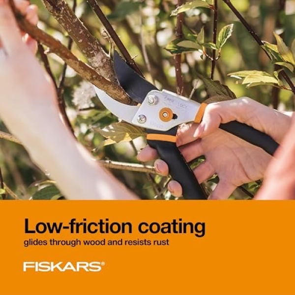 Fiskars Bypass Pruning Shears, 5/8-Inch Cut Capacity Garden Clippers, Gardening Scissors with Sharp, Rust Resistant Steel Blade - Image 10