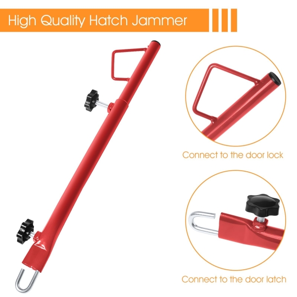 Hatch Jammer Holder Support Rod 17100 Replacement,Retractable Car Door Jammer Kit,Car Trunk Lift Gate Tailgate Lift Support Strut,Auto Body Tools for Automotive Polishing Repair Paint, 17.3-23.6inches - Image 5