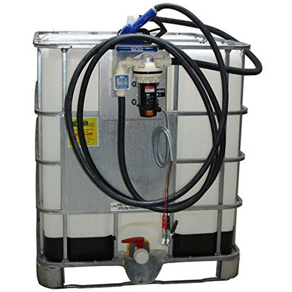 American Lubrication Equipment Tim-DEF-6 Electric Pumping System, IBC Tank (Tote), Automatic Nozzle, 12V