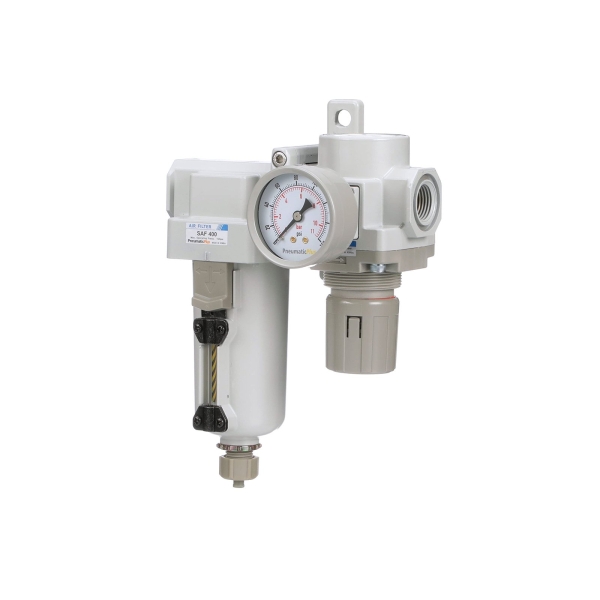 PneumaticPlus SAU420-N06G-MEP Compressed Air Filter Regulator Combo 3/4" NPT - Metal Bowl, Manual Drain, Bracket, Gauge - Image 8