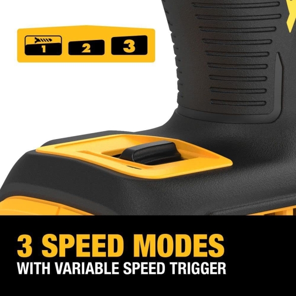 DEWALT 20V MAX XR Impact Driver, Brushless, 1/4", 3-Speed, Bare Tool Only (DCF845B) - Image 5