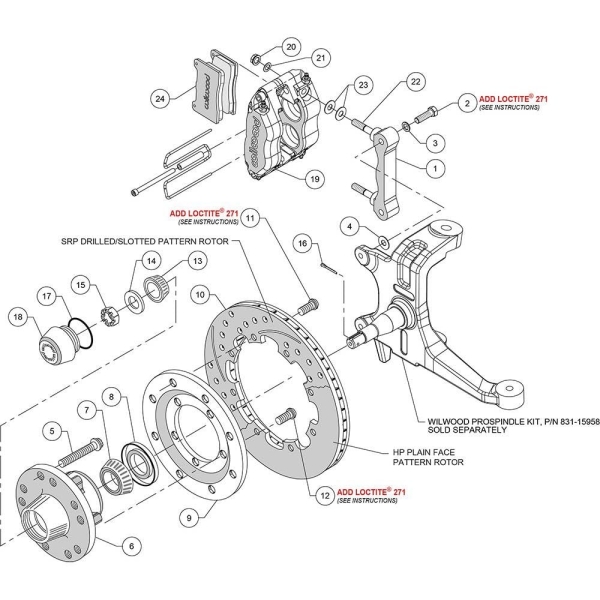 Wilwood 140-15981-DR GM Vehicles Radial Big Front Brake Kit - Image 3