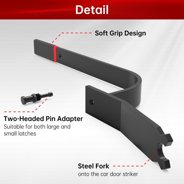 IRENPORU Car Door Alignment Tool Automotive Door Adjustment Tool Adjusts Door Hinge for Most All Cars and Light Trucks - Image 4