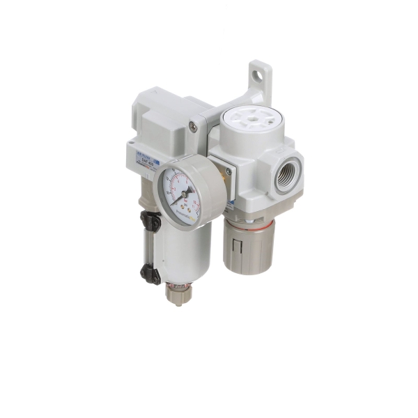 PneumaticPlus SAU420-N06G-MEP Compressed Air Filter Regulator Combo 3/4" NPT - Metal Bowl, Manual Drain, Bracket, Gauge - Image 4