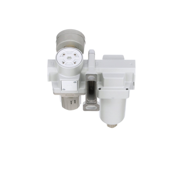 PneumaticPlus SAU420-N06G-MEP Compressed Air Filter Regulator Combo 3/4" NPT - Metal Bowl, Manual Drain, Bracket, Gauge - Image 3