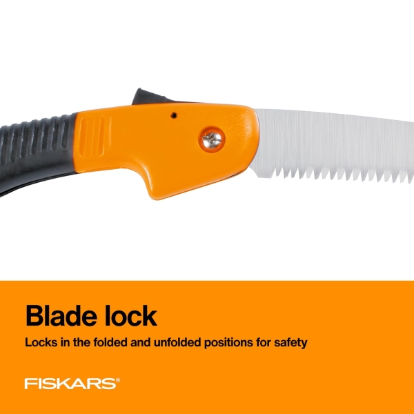 Fiskars Folding Hand Saw, 7" Pruning Saw with Power Tooth Blade with Triple Ground Teeth that Powers Through Wood Faster, Soft Grip Handle - Image 6