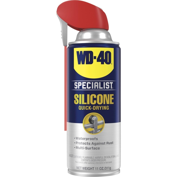 WD-40 Specialist Silicone Lubricant with SMART STRAW SPRAYS 2 WAYS, 11 OZ