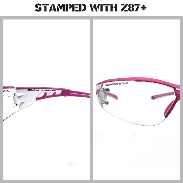 HTS HUNTERSKY E9532 Super Flexible Lightweight Anti Fog Wrap-Around U6 Clear Shooting Safety Glasses with ANSI Z87.1 Scratch Resist lab chemistry goggles - Image 8
