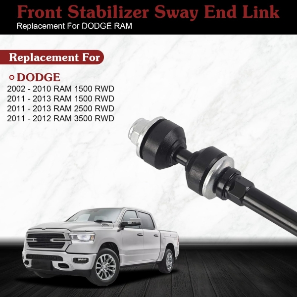 Stiueoav K7400 Sway Bar Link - Front Stabilizer End Link Compatible with 2011 2012 2013 RAM 1500/2500/3500 - Image 6