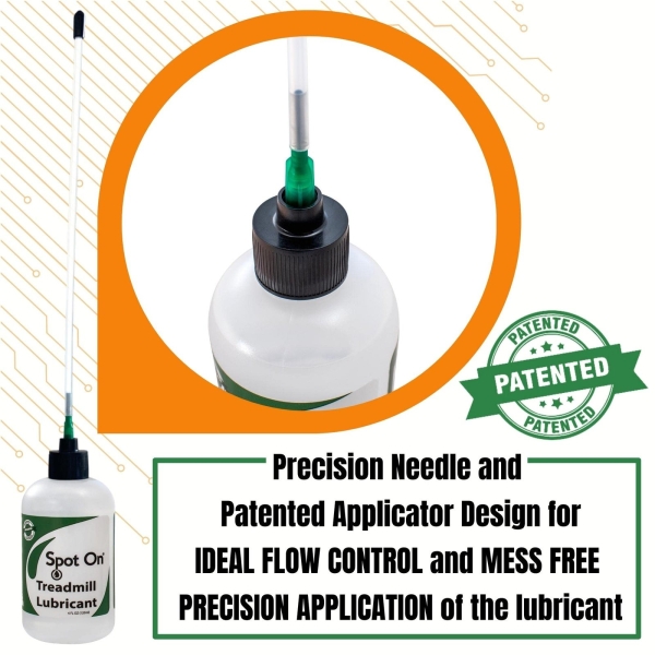 Premium Treadmill Belt Lubricant - Made in The USA - Patented Application Tube and Precision Twist Cap - 100% Pure Silicone - Spot On - Image 6