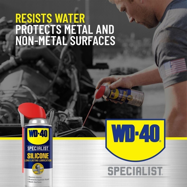 WD-40 Specialist Silicone Lubricant with SMART STRAW SPRAYS 2 WAYS, 11 OZ - Image 2