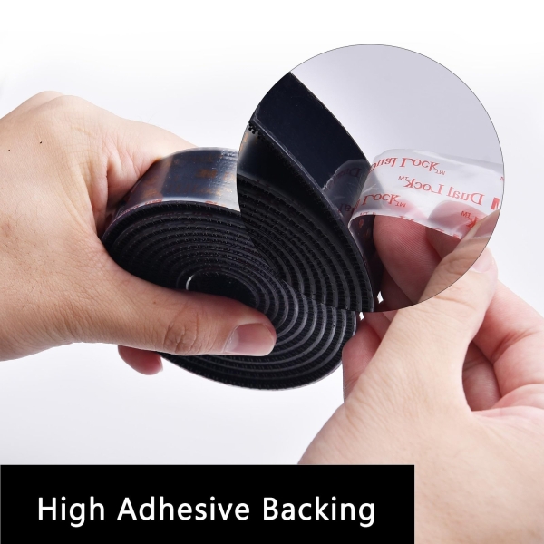 3M Dual Lock SJ3550 1"×4ft Black 1 Pack Reclosable Fastener Mounting Tape Interlocking Mushroom Shaped Strong Adhesive Hook Lock Sticy Tape for Indoor and Outdoor(DB25120) - Image 5