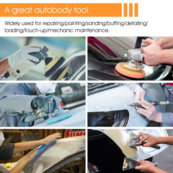 Hatch Jammer Holder Support Rod 17100 Replacement,Retractable Car Door Jammer Kit,Car Trunk Lift Gate Tailgate Lift Support Strut,Auto Body Tools for Automotive Polishing Repair Paint, 17.3-23.6inches - Image 2