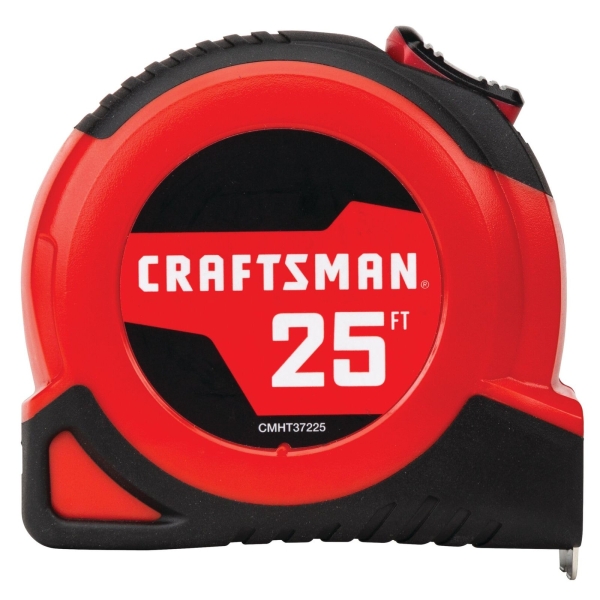 CRAFTSMAN 25-Ft Tape Measure with Fraction Markings, Retractable, Self-Locking Blade (CMHT37225) - Image 3