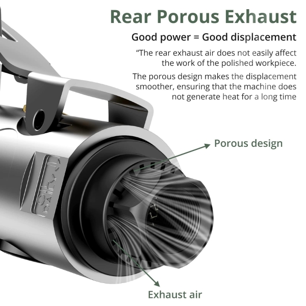 EYPINS Air ‎Right Angle Die Grinder 1/4" 90 Degree Heavy Duty 20,000 RPM Compressed Sander Polisher Tool for Contour Grinding, Polishing, Milling - Image 3