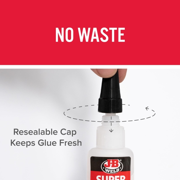 J-B Weld 33120H SuperWeld Glue - Clear Super Glue - 20g - Image 5