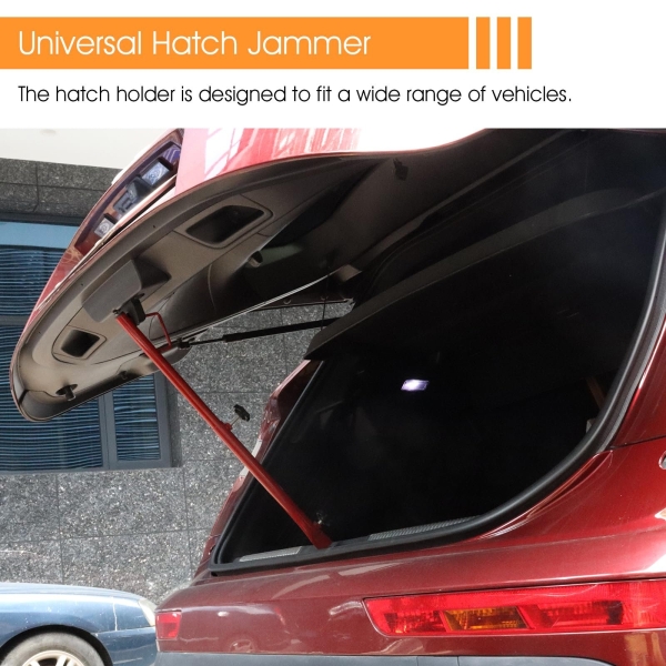 Hatch Jammer Holder Support Rod 17100 Replacement,Retractable Car Door Jammer Kit,Car Trunk Lift Gate Tailgate Lift Support Strut,Auto Body Tools for Automotive Polishing Repair Paint, 17.3-23.6inches - Image 3