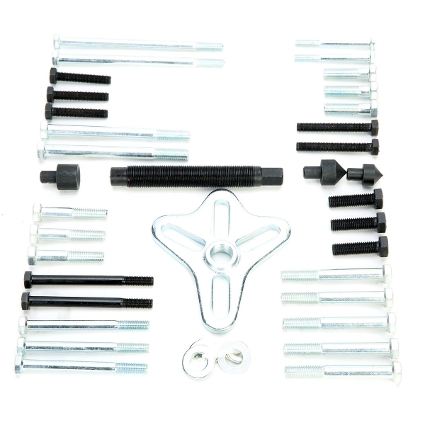 8MILELAKE 46Pcs Harmonic Balancer Puller Set, Steering Wheel Puller, Gear Puller, Crank Shaft Pulley - Image 5