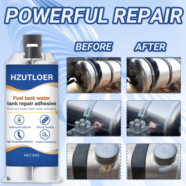 2.87oz(85g) Instant Fuel & Water Tank Repair Adhesive Kit-Waterproof, High-Temp Resistant for Cars, Motorcycles, Trucks, Solar Heaters-Fast Bonding, No Leakage, Easy DlY Fix - Image 6