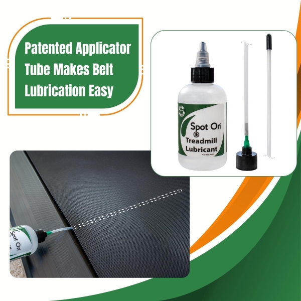 Premium Treadmill Belt Lubricant - Made in The USA - Patented Application Tube and Precision Twist Cap - 100% Pure Silicone - Spot On - Image 5