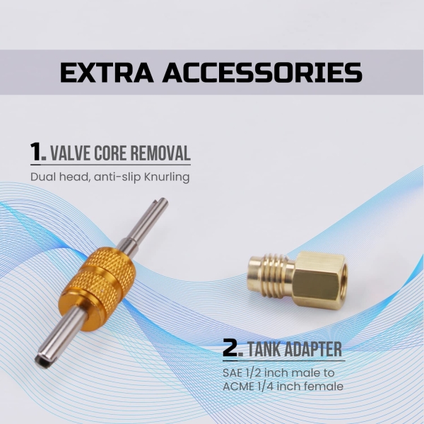 Lichamp R134a Can Tap, Automotive R 134a Self Sealing Can Tap and Puncture AC Freon Can 134a Adapter Fittings, TA02 - Image 6