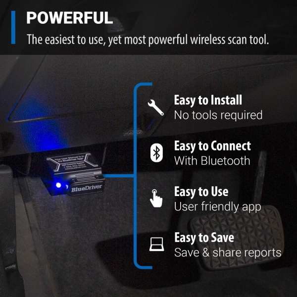 BlueDriver Bluetooth Pro OBDII Scan Tool for iPhone & Android - No Subscription Fee - OBD2 Car Scanner and Code Reader - Diagnose Check Engine, ABS, SRS, Airbag & 7000+ Issues on Vehicles 1996+ - Image 6