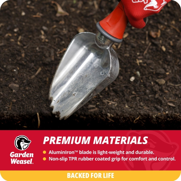 Garden Weasel Potting Scoop - Oversized | Dig and Transport | Planting and Gardening Hand Digging Tools, Heavy Duty Soil Scoop, Mini Gardening Shovel | 91362 - Image 5