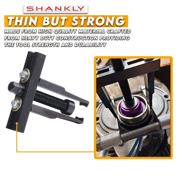 Shankly Two Jaw Harmonic Bearing Puller and Gear Puller Universal Bearing Puller Tool or Pullers for Mechanics Heavy-Duty Pilot Bearing Removal Tool Small Bearing Puller - Image 3