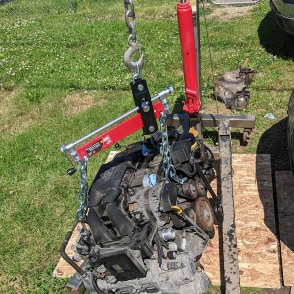 BIG RED T32100 Torin Engine Hoist Shop Crane Accessory: Steel 3 Position Engine Leveler with Adjustable Handle, 3/4 Ton (1,500 lb) Capacity, Red - Image 3