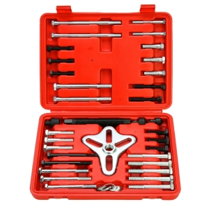 8MILELAKE 46Pcs Harmonic Balancer Puller Set, Steering Wheel Puller, Gear Puller, Crank Shaft Pulley